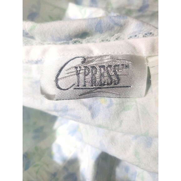 Cypress Size M Cotton Cottagecore Feminine Grannycore Ruffled Short Sleeve Gown - Picture 11 of 11